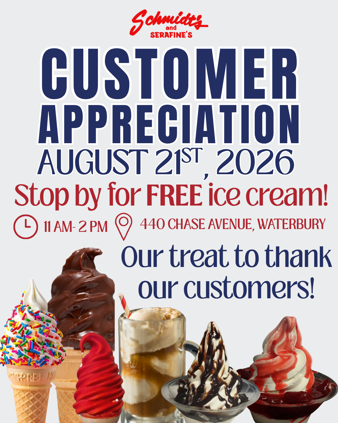 Customer Appreciation at Schmidt’s + Serafine’s